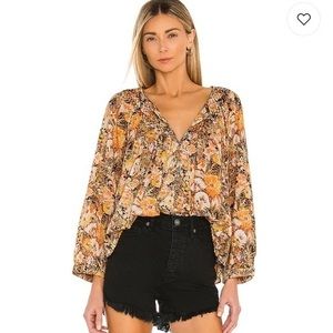 free people cool meadow printed top